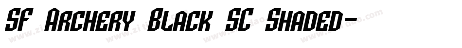 SF Archery Black SC Shaded字体转换